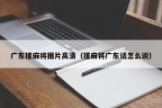 广东搓麻将图片高清（搓麻将广东话怎么说）