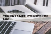 广东麻将骰子怎么开牌（广东麻将的骰子是怎么看的）