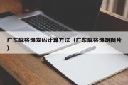 广东麻将爆发码计算方法（广东麻将爆胡图片）