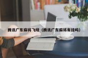 腾讯广东麻将飞翔（腾讯广东麻将有挂吗）